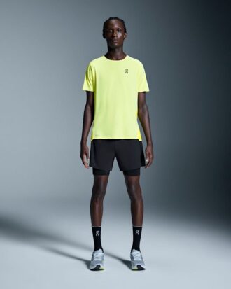 Uomo 5″ Performance 2/1 Pantaloncini Neri