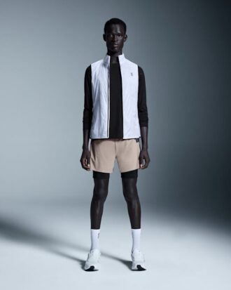 Uomo 5″ Performance 2/1 Shorts Cenere | Nero